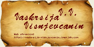 Vaskrsija Višnjevčanin vizit kartica